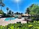 Beautiful view of community pool and seating area at 2050 W Warm Springs Rd # 1822, Henderson, NV 89014