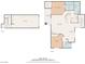 Detailed floor plan showcasing the layout of the home, including the living room, kitchen, bedrooms, and garage at 2050 W Warm Springs Rd # 1822, Henderson, NV 89014