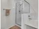 Bright bathroom with tiled shower and glass door at 2050 W Warm Springs Rd # 1822, Henderson, NV 89014