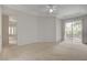 Bright bedroom featuring neutral carpet and light walls, offering a calming and spacious atmosphere at 232 Morgyn Ln # 6, Boulder City, NV 89005