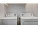 A dedicated laundry area equipped with a washer and dryer set for efficient cleaning at 2612 Kindness Ct, North Las Vegas, NV 89031
