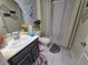 Practical bathroom with modern fixtures, neutral tones, and a shower-tub combination at 415 Golden State St, Henderson, NV 89012