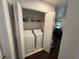 Washer and dryer located in a closet area, for your laundry needs at 5438 Jacobs Field St, Las Vegas, NV 89148