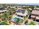 Enjoy a private backyard with a sparkling pool, lush landscaping, and solar panels for energy efficiency at 6489 Crest Estates St, Las Vegas, NV 89131