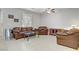 Living room featuring leather furniture and a beverage cooler at 6489 Crest Estates St, Las Vegas, NV 89131