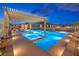 Bright pool with spa and pergola, perfect for swimming and relaxing in the beautiful weather at 8445 S Tenaya Way, Las Vegas, NV 89113