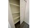 Organized pantry closet featuring multiple shelves and a sliding door for efficient storage and easy access at 8787 Tom Noon Ave # 101, Las Vegas, NV 89178