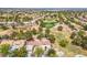 Beautiful aerial view of a neighborhood golf course community at 9000 Sundial Dr, Las Vegas, NV 89134