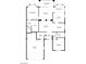 Detailed floor plan showcasing the layout of the home, including room dimensions and locations at 9000 Sundial Dr, Las Vegas, NV 89134