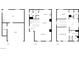 Detailed floor plan showcasing the layout of this three story home, including room dimensions and key features at 9267 Lapeer St, Las Vegas, NV 89178