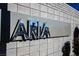 Close-up of the 'ARIA' community signage, highlighting the modern design and quality of the neighborhood at 9428 Noble Fir Ridge Ave, Las Vegas, NV 89143