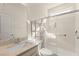 Modern bathroom features a glass shower and stylish fixtures at 9519 Wild Valley Ave, Las Vegas, NV 89148