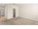 A view of the bedroom showcasing neutral paint and a closet at 9519 Wild Valley Ave, Las Vegas, NV 89148