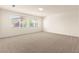 Bright, carpeted bedroom with two windows showcasing the outdoor views and natural light at 9519 Wild Valley Ave, Las Vegas, NV 89148
