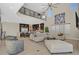 Spacious living room with soaring ceilings, creating a bright and airy atmosphere at 10 Olympia Outlook Dr, Las Vegas, NV 89141