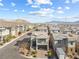 New construction homes in the Mountain View neighborhood with desert landscaping at 10830 Space Odyssey Ave, Las Vegas, NV 89129