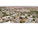 A sweeping aerial view of a neighborhood with mountain views in the distance at 1200 I Ave, Boulder City, NV 89005