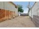 Backyard featuring privacy fences and outdoor entertaining area at 1200 I Ave, Boulder City, NV 89005