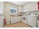 Functional laundry room with appliances, cabinets, and sink for convenience at 1200 I Ave, Boulder City, NV 89005