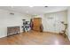 Spacious room with hardwood floors, front door with windows, and decor pieces for personal touches at 1200 I Ave, Boulder City, NV 89005