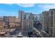 A stunning cityscape view featuring prominent buildings and a clear blue sky at 145 E Harmon Ave # 2411, Las Vegas, NV 89109