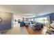 Open-concept living space with modern decor and a seamless flow to the kitchen at 1466 Fieldbrook St, Henderson, NV 89052