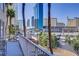 Breathtaking city views from this spacious balcony, with comfortable seating at 205 E Harmon Ave # 306, Las Vegas, NV 89169
