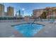 Inviting hot tub with city views, perfect for relaxing and entertaining guests at 205 E Harmon Ave # 306, Las Vegas, NV 89169