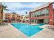 Condo pool with tanning deck and recreation center in an upscale community at 23 E Agate Ave # 207, Las Vegas, NV 89123