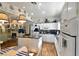 Well-lit kitchen boasts ample counter space, modern appliances, and stylish decor at 2305 Flower Spring St, Las Vegas, NV 89134