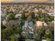 Beautiful home with a pool and great landscaping as seen in this aerial view in a mature neighborhood at 2316 Prometheus Ct, Henderson, NV 89074