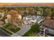 Stunning exterior elevation showcases a well-manicured lawn and a beautiful two-story home with a grand entrance at 2316 Prometheus Ct, Henderson, NV 89074