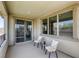 Beautiful balcony includes seating and views, as well as access to the interior at 253 Malpaso St, Las Vegas, NV 89138