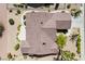 Aerial view showcasing the home's tile roof and well-maintained landscaping at 3016 High Range Dr, Las Vegas, NV 89134
