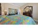 Bedroom featuring carpeted floors, crown molding, and a ceiling fan at 3016 High Range Dr, Las Vegas, NV 89134