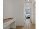 Hallway with a view into the bedroom and featuring stylish decor at 3038 Villanelle Ave, Henderson, NV 89044