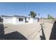 Backyard with gravel and cinder block wall at 3115 Wright Ave, North Las Vegas, NV 89030