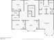 Floor plan displaying bedrooms, bathrooms, closets, and living spaces at 3382 Montessouri, Las Vegas, NV 89117