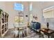 Dining room featuring lots of natural light, stylish floors and a decorative chandelier at 3749 Climbing Rose St, Las Vegas, NV 89147