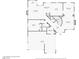 Detailed floor plan of the first story of the house, showing the layout of rooms and dimensions at 3749 Climbing Rose St, Las Vegas, NV 89147