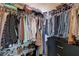 Walk-in closet provides ample storage and organization with shelving and hanging space at 3760 Candytuft Ridge Ave, North Las Vegas, NV 89081