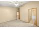 Bedroom offering easy access to an adjacent bathroom and hallway at 4197 Tolkien Ave, Las Vegas, NV 89115