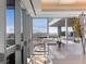 Well-lit kitchen area with modern countertops, a sink, and panoramic city views through large windows at 4471 Dean Martin Dr # 4308, Las Vegas, NV 89103
