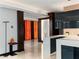 Modern kitchen features sleek cabinetry, white countertops, and an open layout at 4471 Dean Martin Dr # 4308, Las Vegas, NV 89103