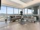 Modern living room features contemporary furniture, and stunning city views at 4471 Dean Martin Dr # 4308, Las Vegas, NV 89103