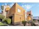 Exterior view of the building showcasing the architecture and landscaping at 6857 Tamarus St # 202, Las Vegas, NV 89119