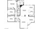 A detailed floor plan showcasing the layout of this single Gathering home, including 3 bedrooms at 7417 Red Eagle St, Las Vegas, NV 89131
