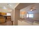Open floor plan with a seamless transition from kitchen to living room, perfect for entertaining at 7417 Red Eagle St, Las Vegas, NV 89131