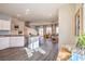 Bright, airy kitchen with an open layout flowing into the living area at 7915 Pandora Sky St # 402, Las Vegas, NV 89084