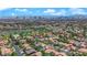 Panoramic aerial view of the city showcasing neighborhood homes and landscaping at 8000 Clock Tower Ct Ct, Las Vegas, NV 89117